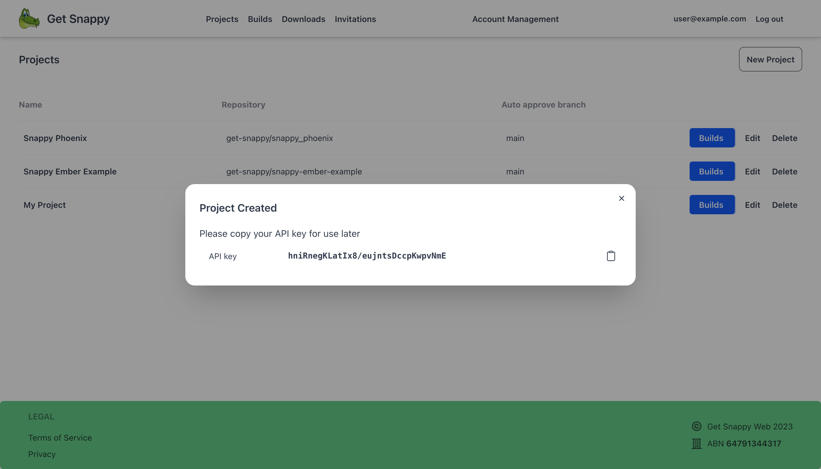 api key example